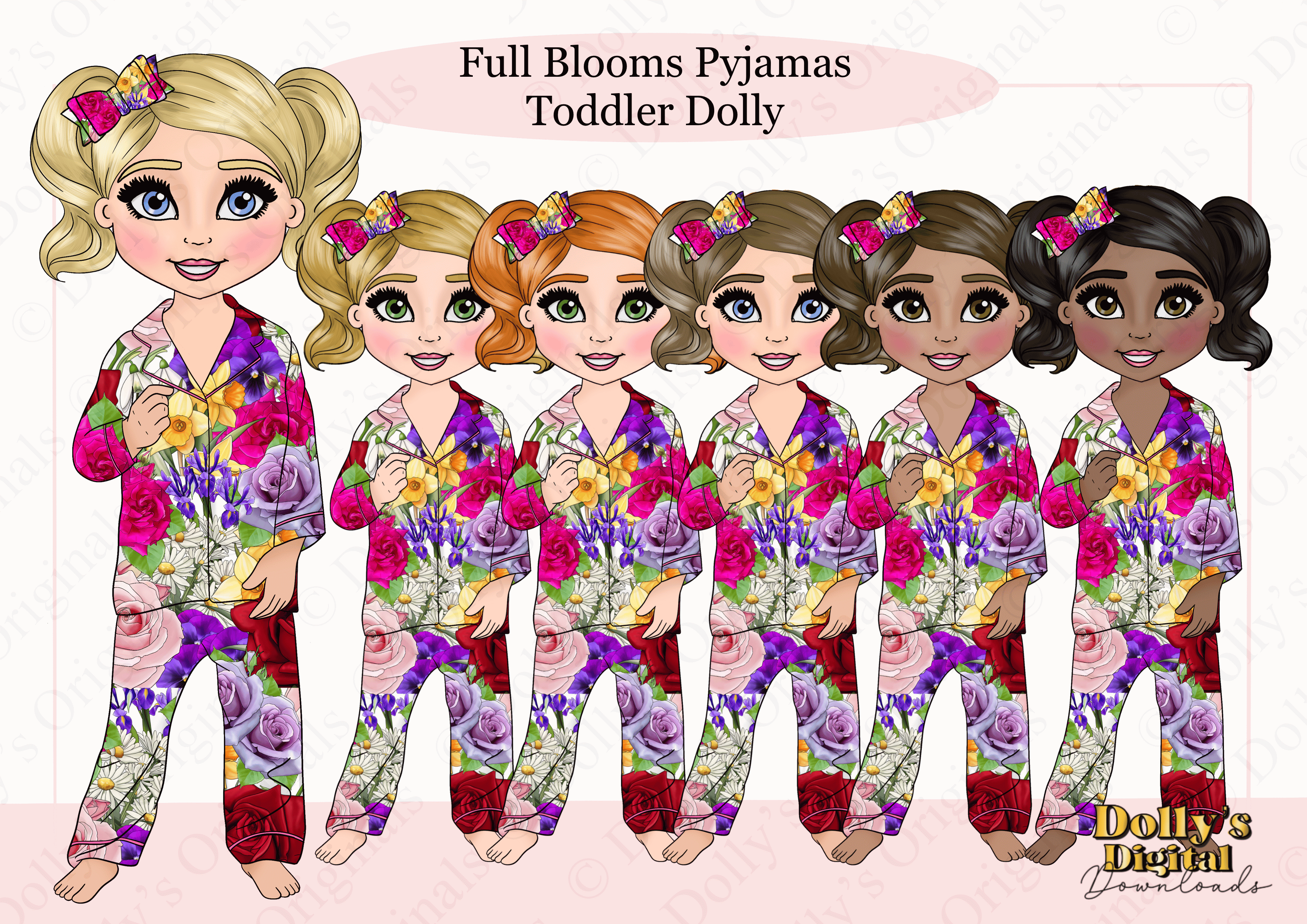 Full Blooms Pyjamas Toddler Girl - Payhip