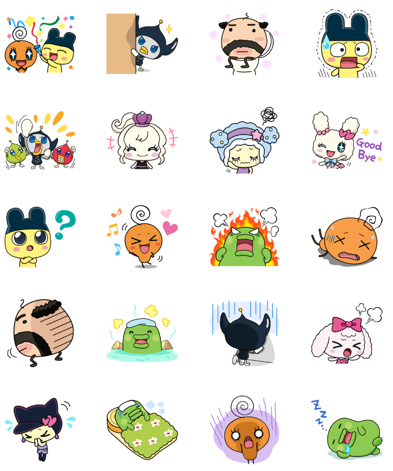 280 Tamagotchi Style PNG Sticker Pack β 280 Cute Retro Pixel Emotes, Kawaii Mood Faces, Digital Pet Stickers for Journals, Notes & Chats