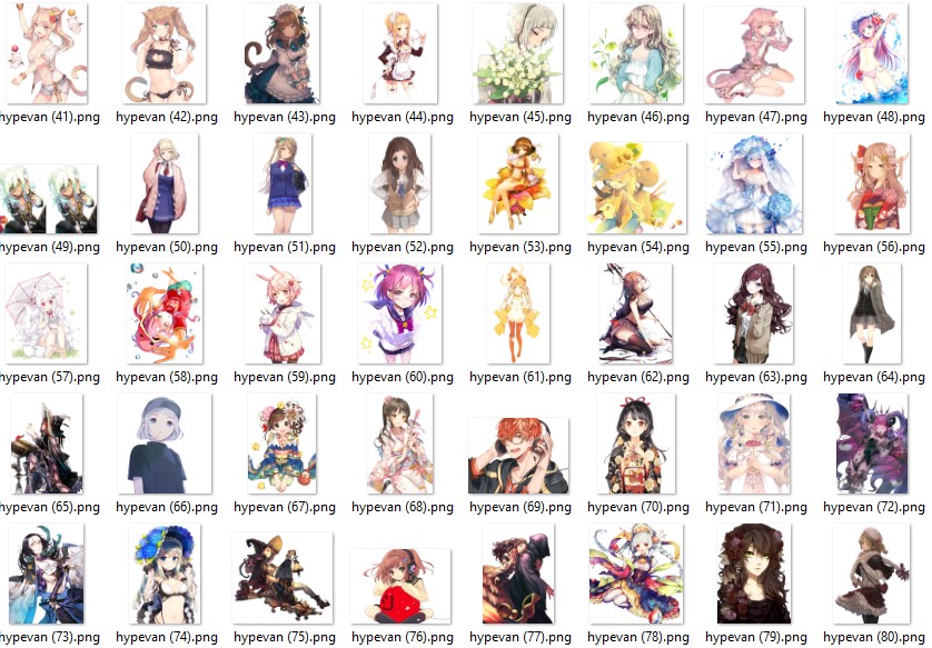 123 PNG Anime Girl Stickers Bundle | Aesthetic Anime PNG Pack | Cute Manga Art Clipart | Otaku Kawaii Digital Download