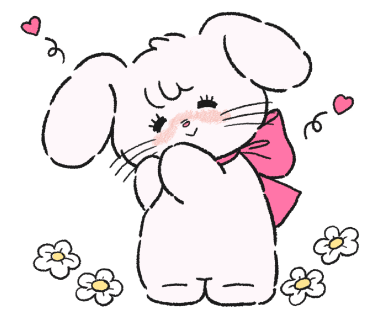 40 Cute Bear & Bunny Digital Stickers | 40 PNG Kawaii Animal Clipart | Pastel Japanese Style | GoodNotes, Journal, Planner, Scrapbook