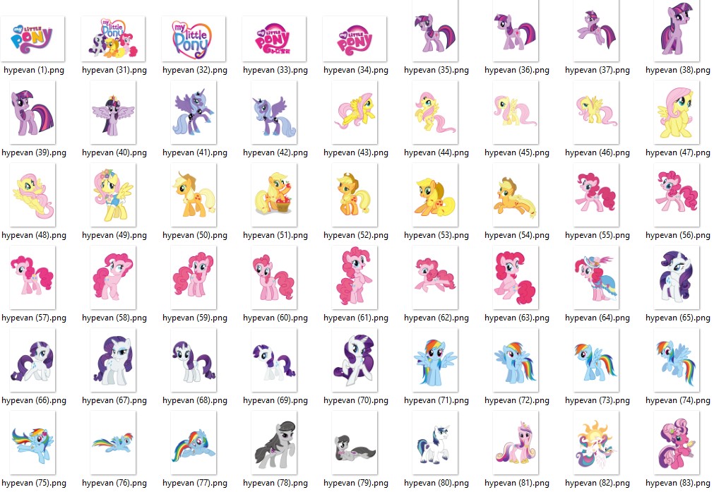 90 My Little Pony PNG – Cute Pastel Pony Clipart, Digital Unicorn Stickers, Kawaii Pony Download for Kids, Crafts & Planners