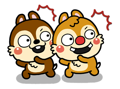 40 GIF PNG C.hip and D.ale Sticker Pack – Cute Animated Squirrel Digital Stickers for Planners, Scrapbook, Chat, Kawaii Clipart, Emoji