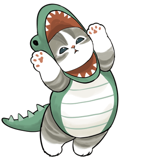 40 PNG Kaiju Nyan Cat Stickers | Cute Dinosaur Cat Clipart | Kawaii Kaiju Nyan PNG Bundle | Digital Download for Planner, Scrapbook