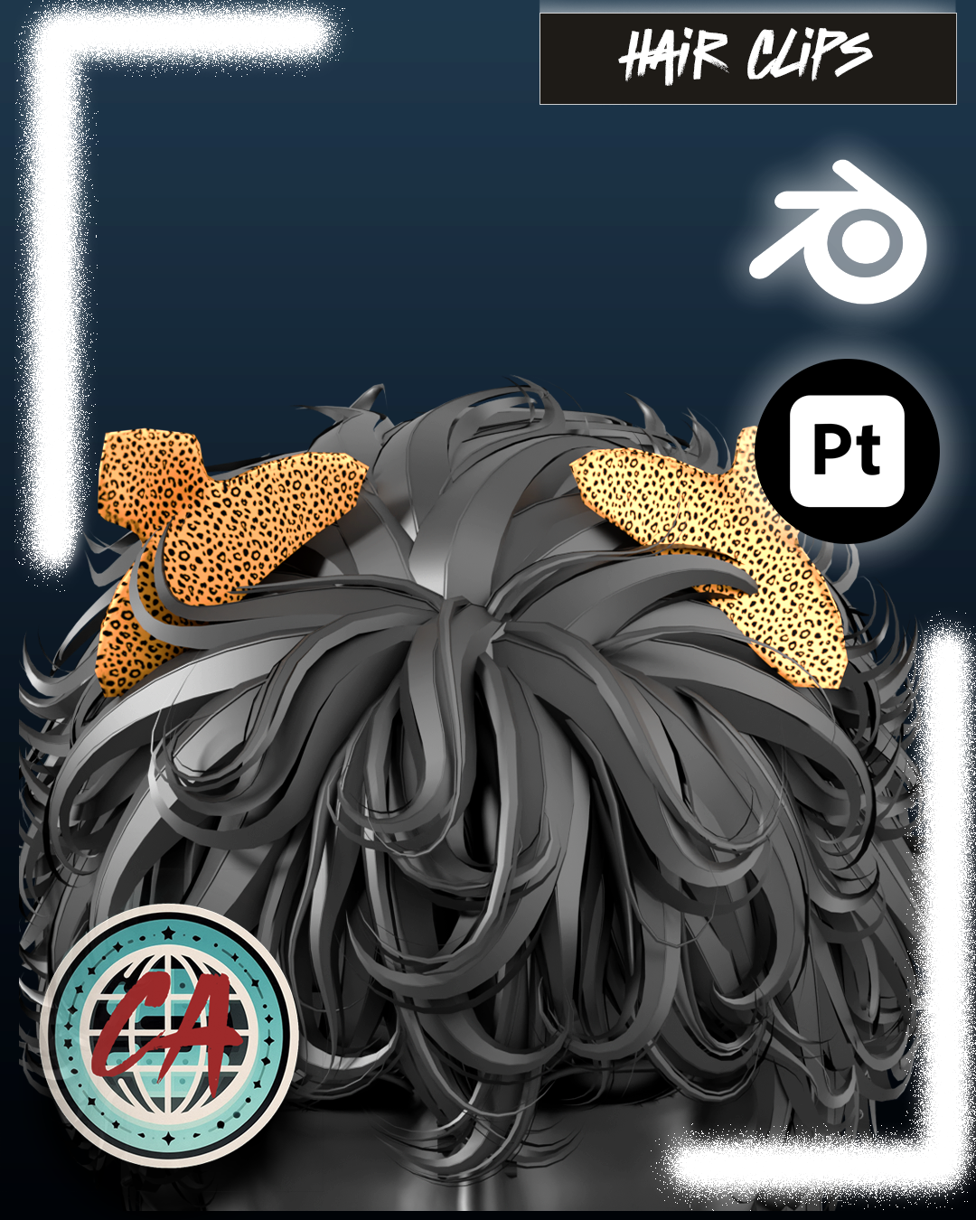 Japanese/ Animal Print Hair Clips
