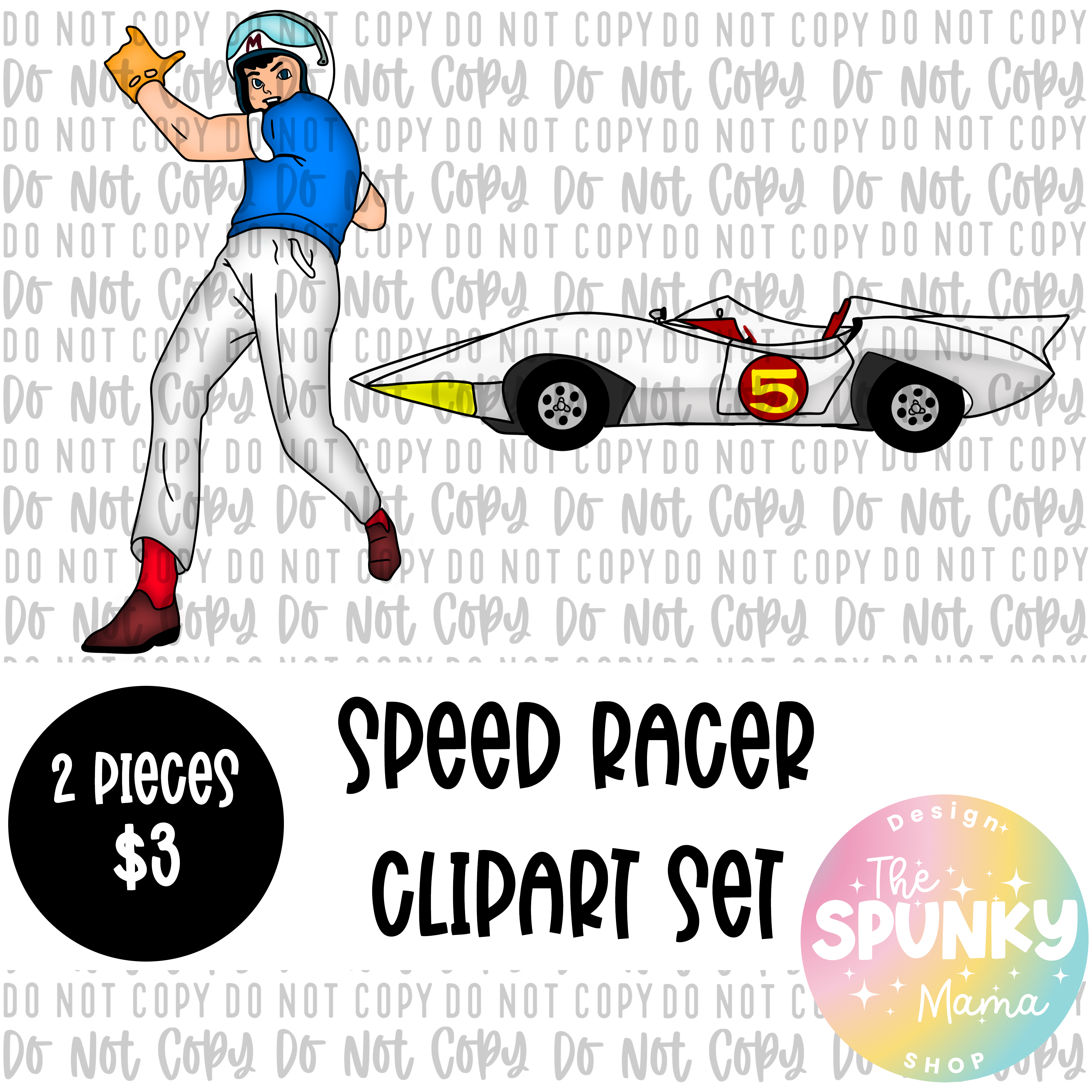 Speed Racer Digital PNG Clipart Set - Payhip