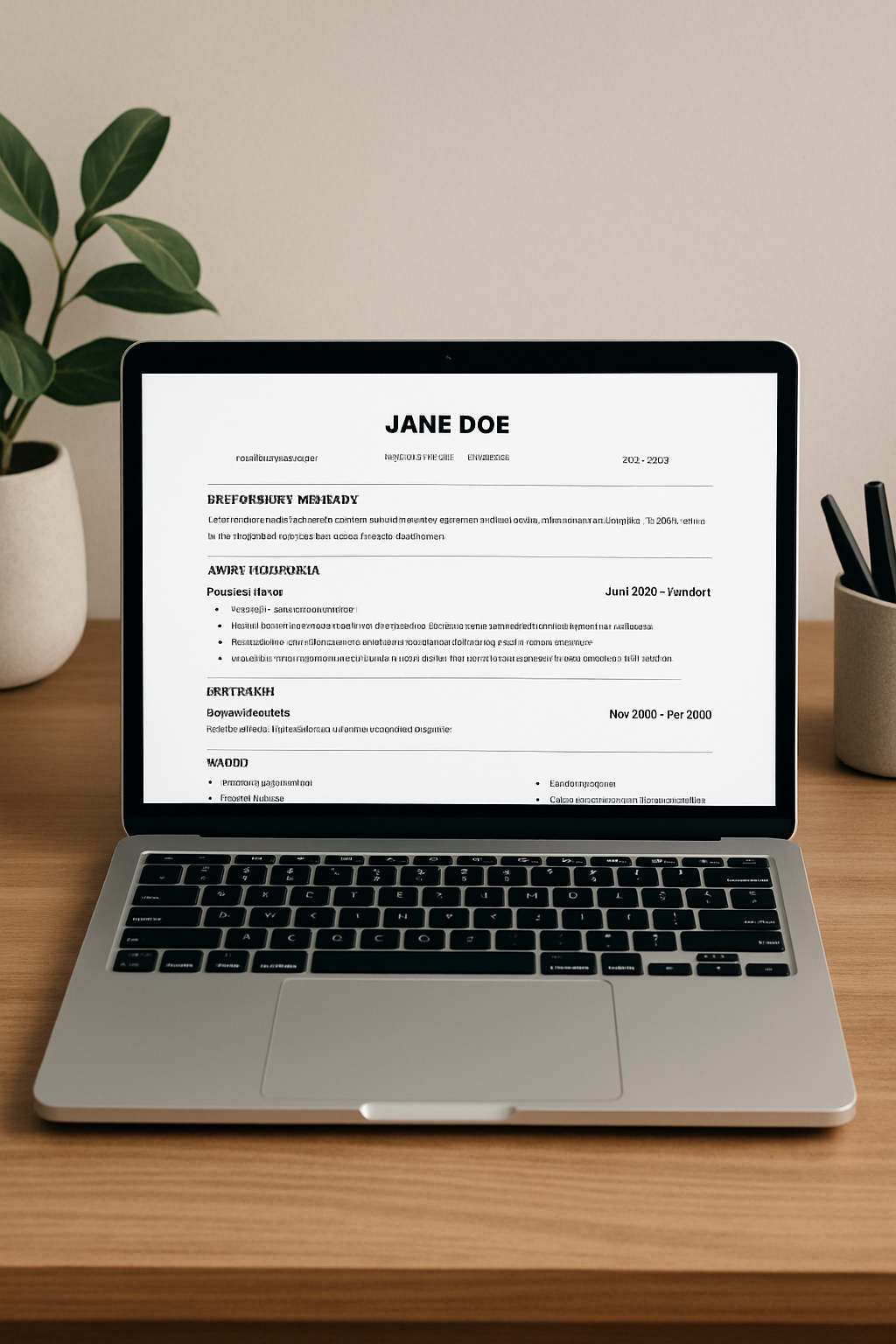 ATS CV Template - Payhip
