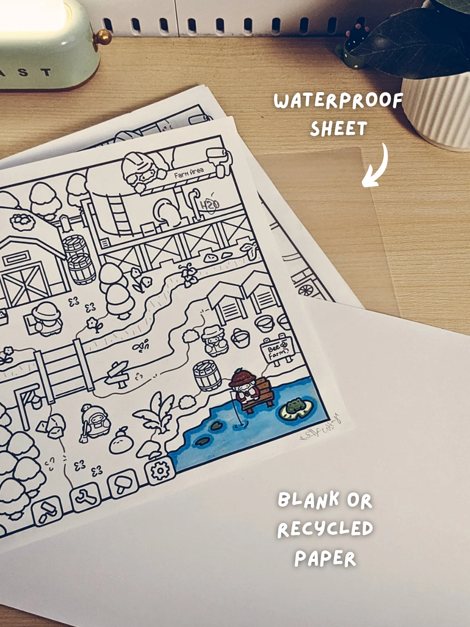 alcohol marker waterproof sheet