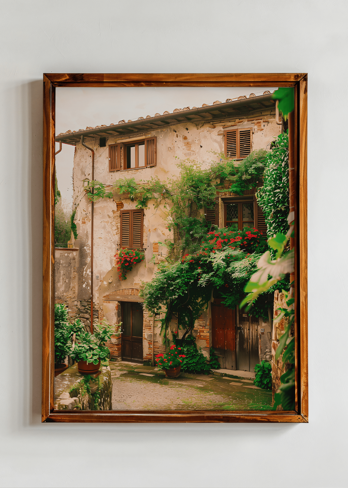 Courtyard in Bloom— Digital Art Print - Payhip