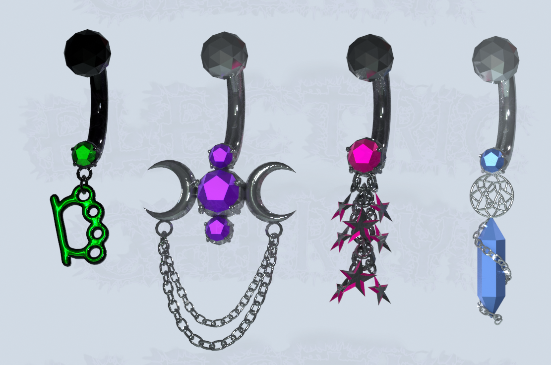FREE Upgraded Various Belly Rings