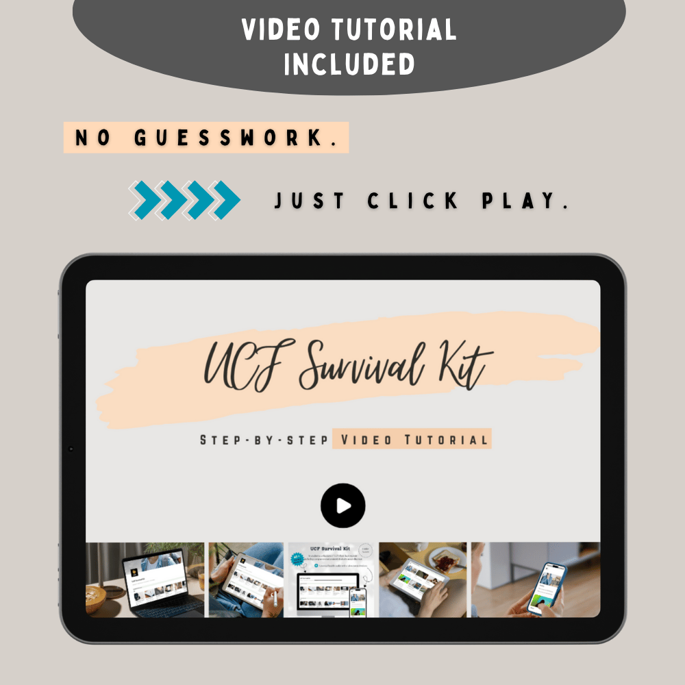 Beginner-friendly Notion video tutorial for the UCF Survival Kit template to simplify college life and boost productivity.