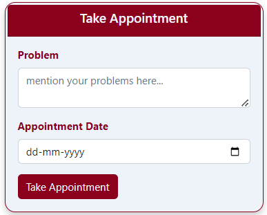 hospital management system spring boot react js take appointment