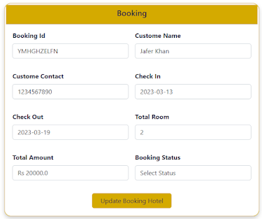 hotel management system springboot reactjs booking update