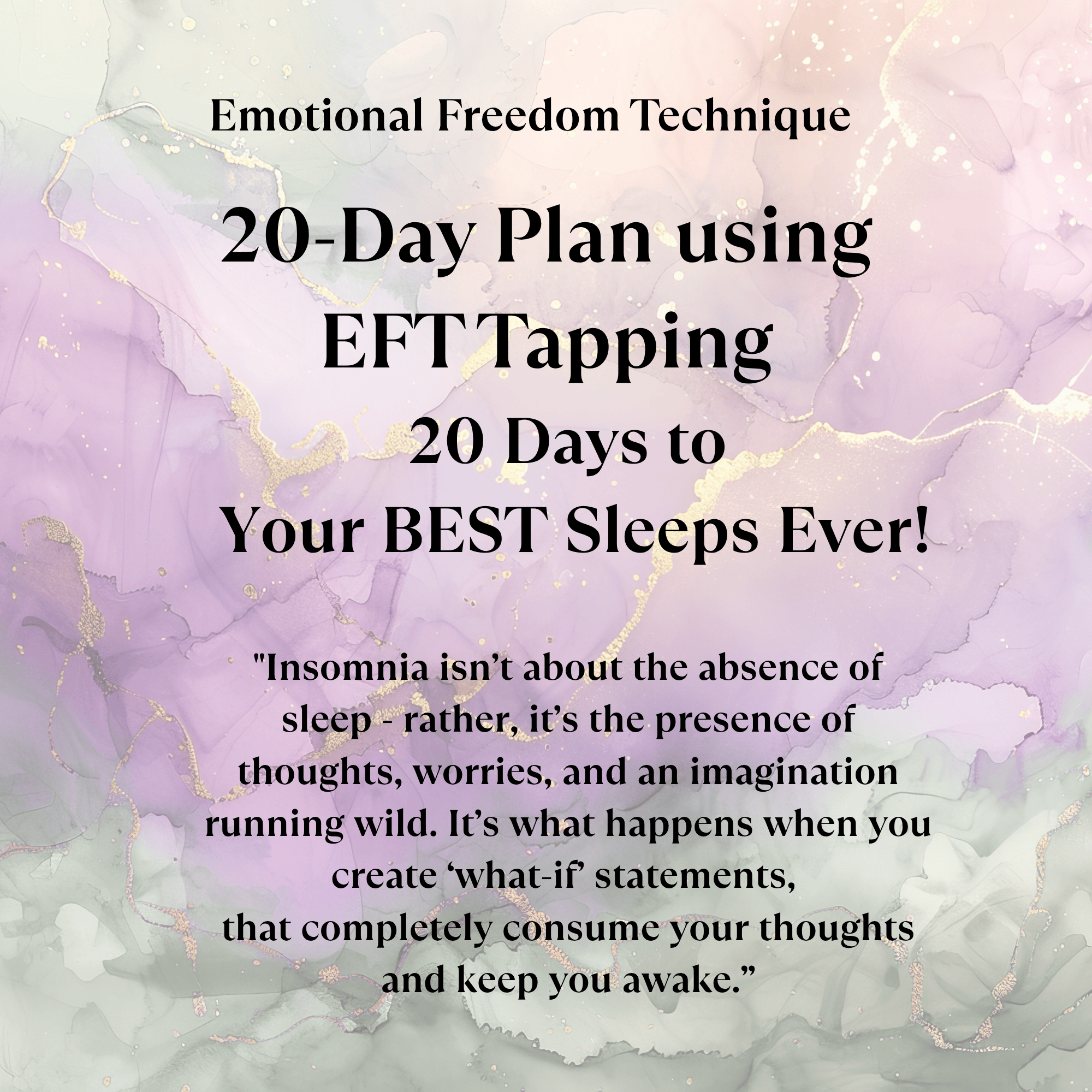 (ADULTS-DOWNLOADABLE)-20-Day EFT Tapping Plan for Your Best Sleeps Ever ...