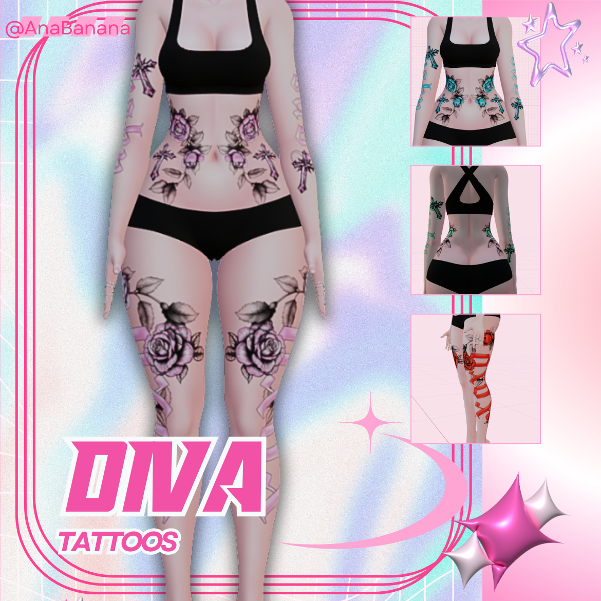 👑 Diva Tatts | Vrbase Egirl 
