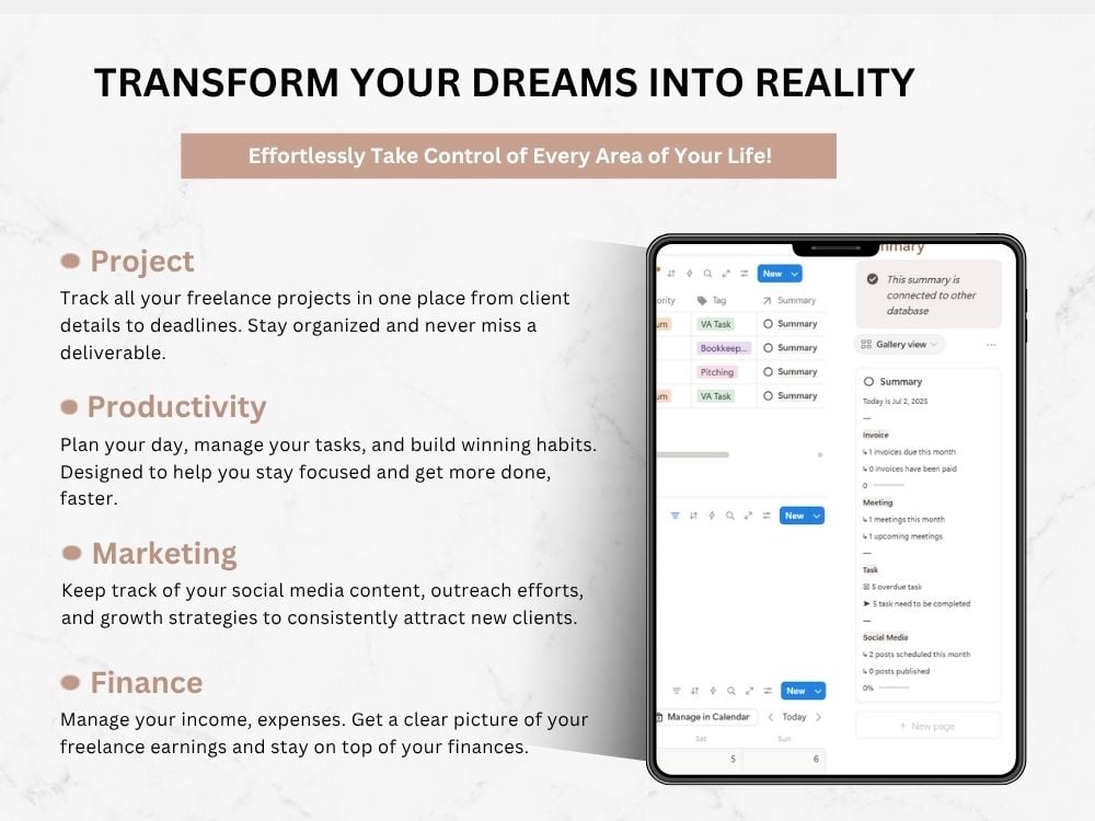 All in One Freelance Notion Workspace - Payhip