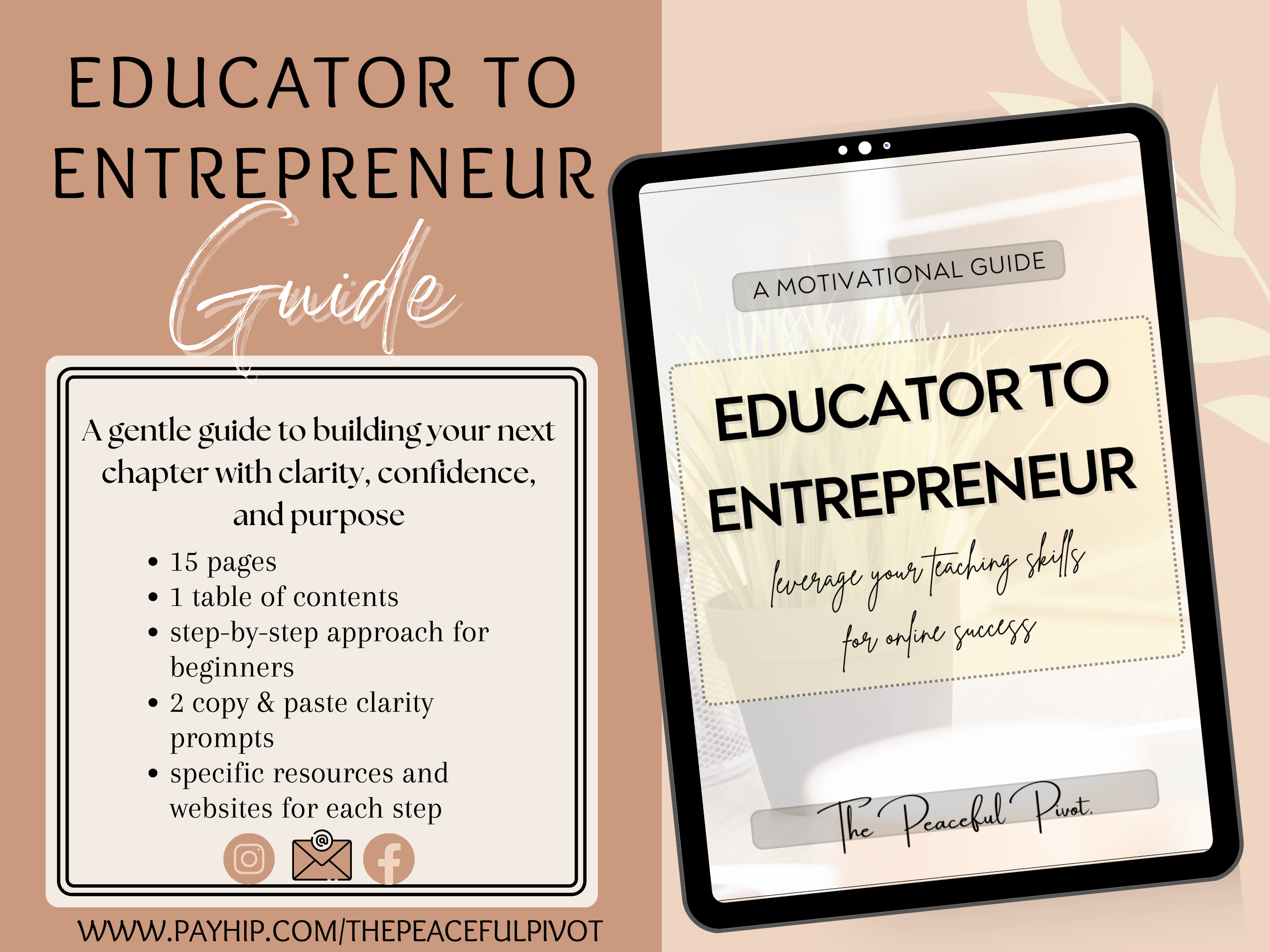 Educator to Entrepreneur Guide - Payhip
