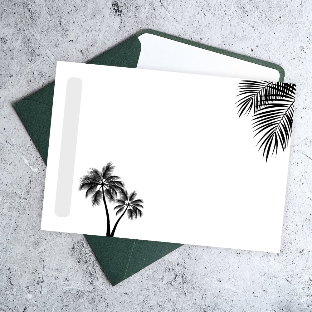 4 Printable Cards inspired by Psalm 92:12-14- For Our Dear Elders (B&W PDF) Palm Cedar