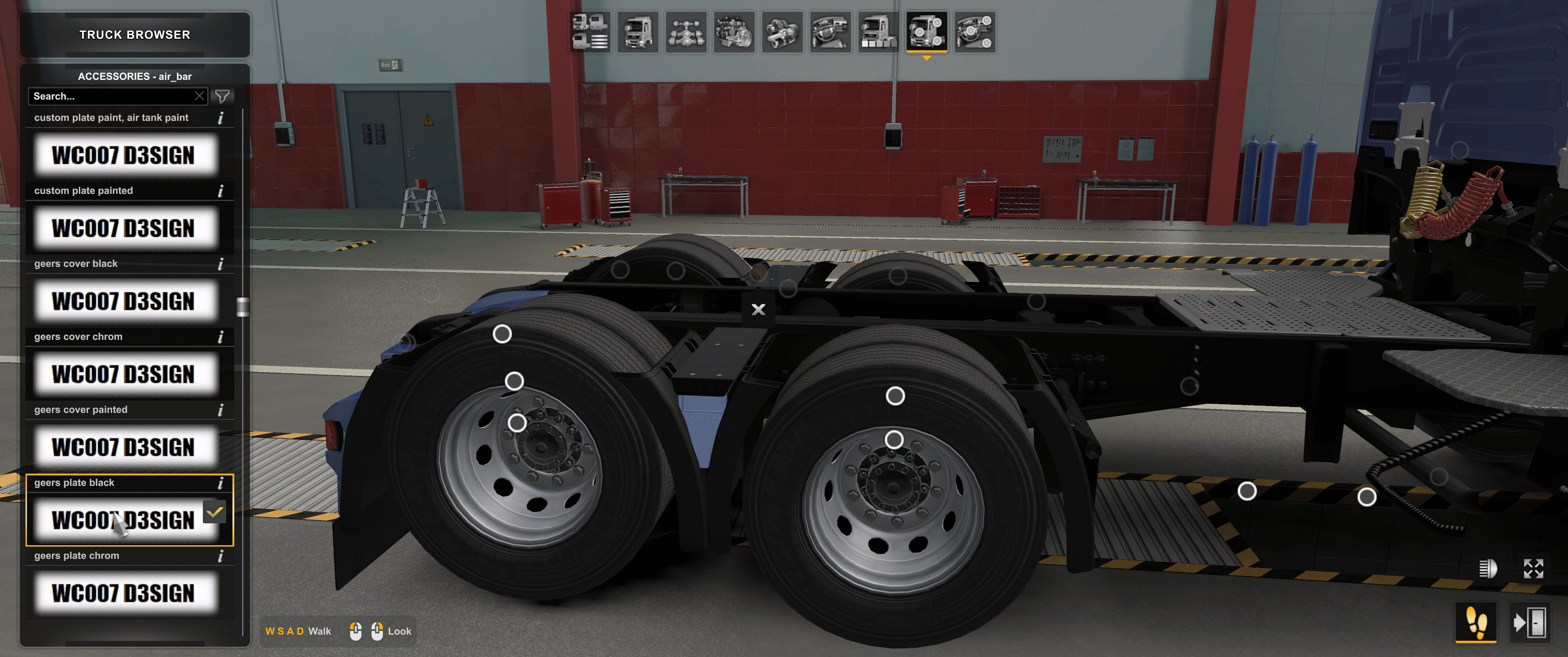 ;*[air tuning part] Scania NG rear fender Geers plate - Payhip