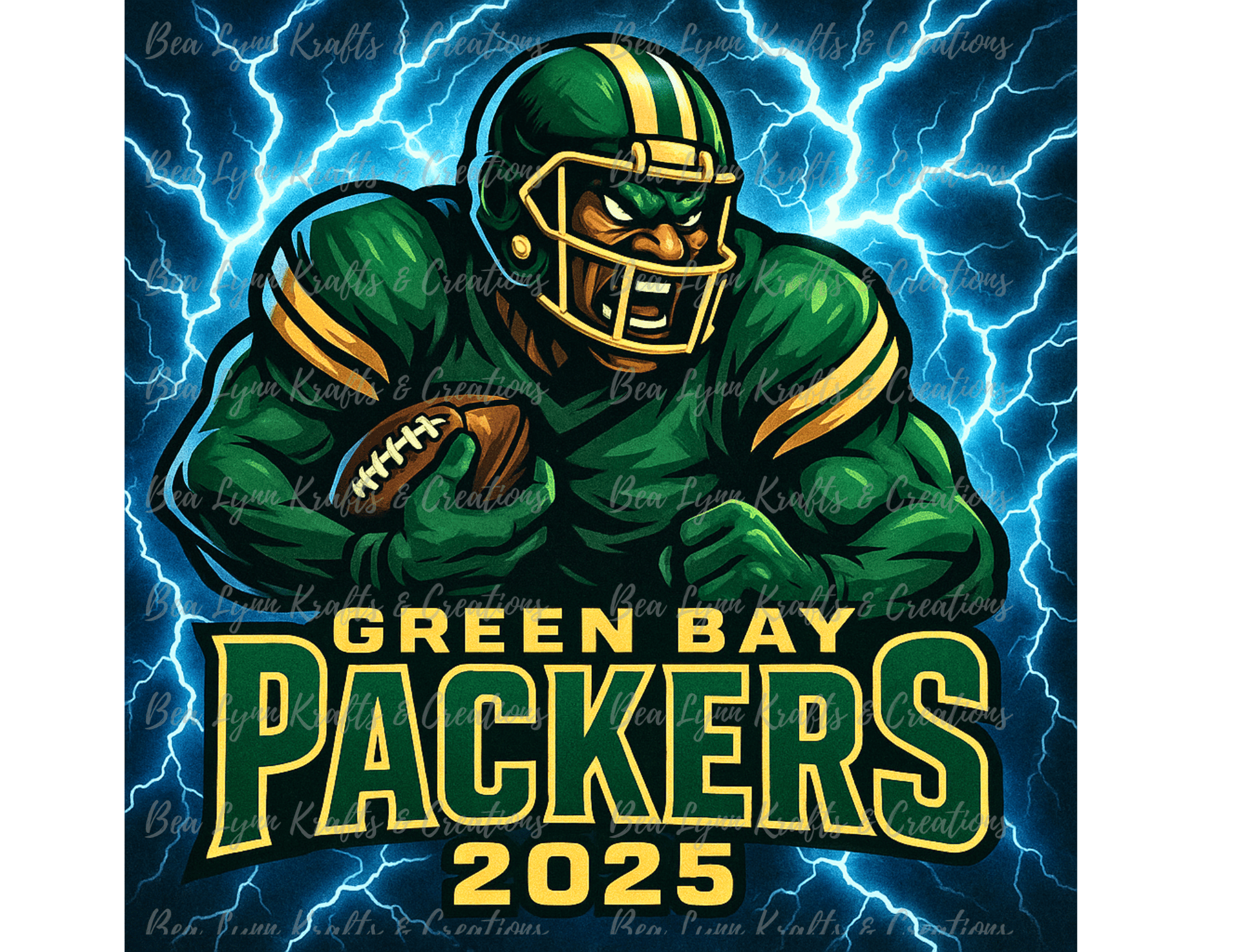 Green Bay Packers 2025 Power Mascot – PNG - Payhip
