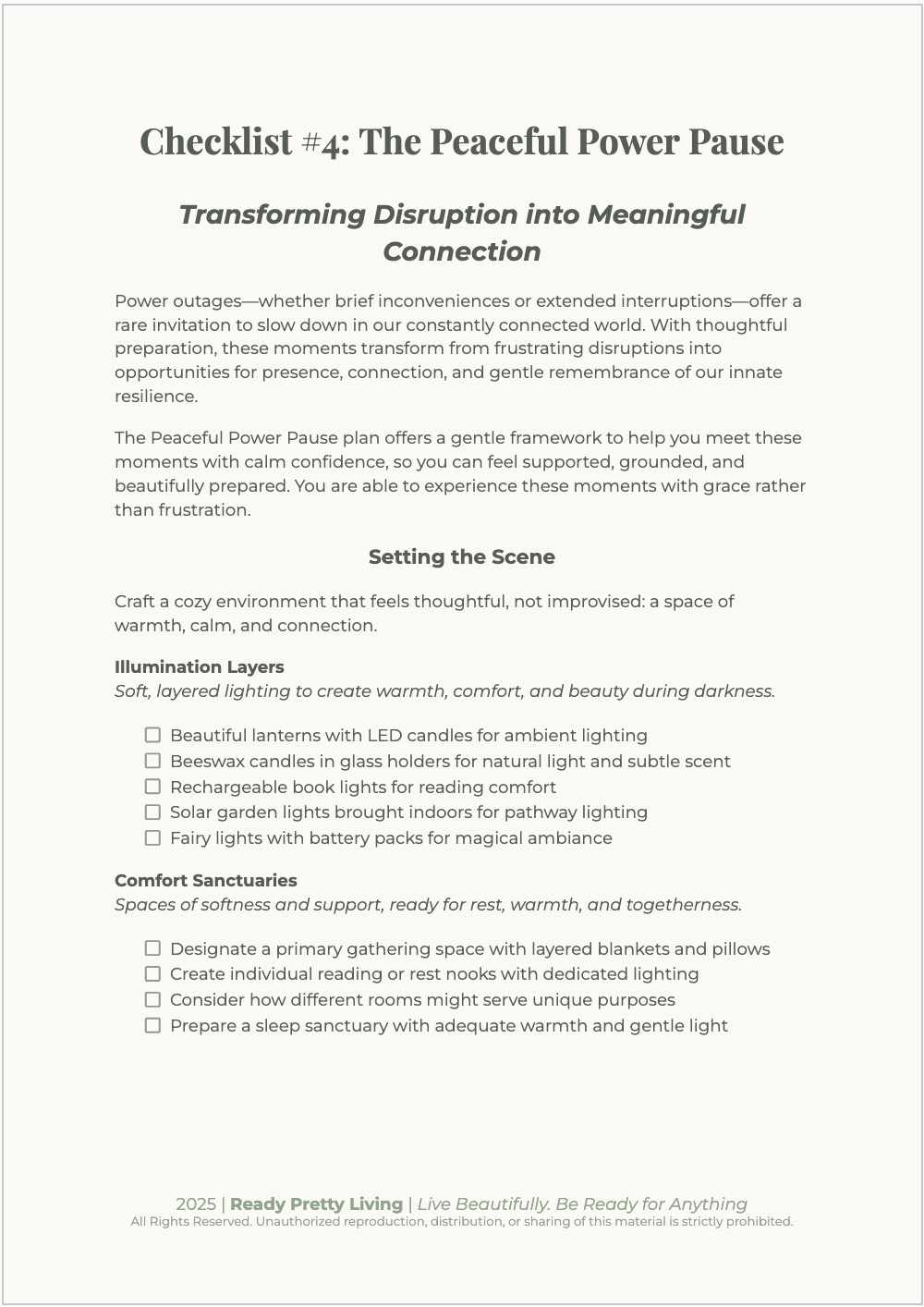 Turn Disruptions into Connection - Transform power outages from panic to peace