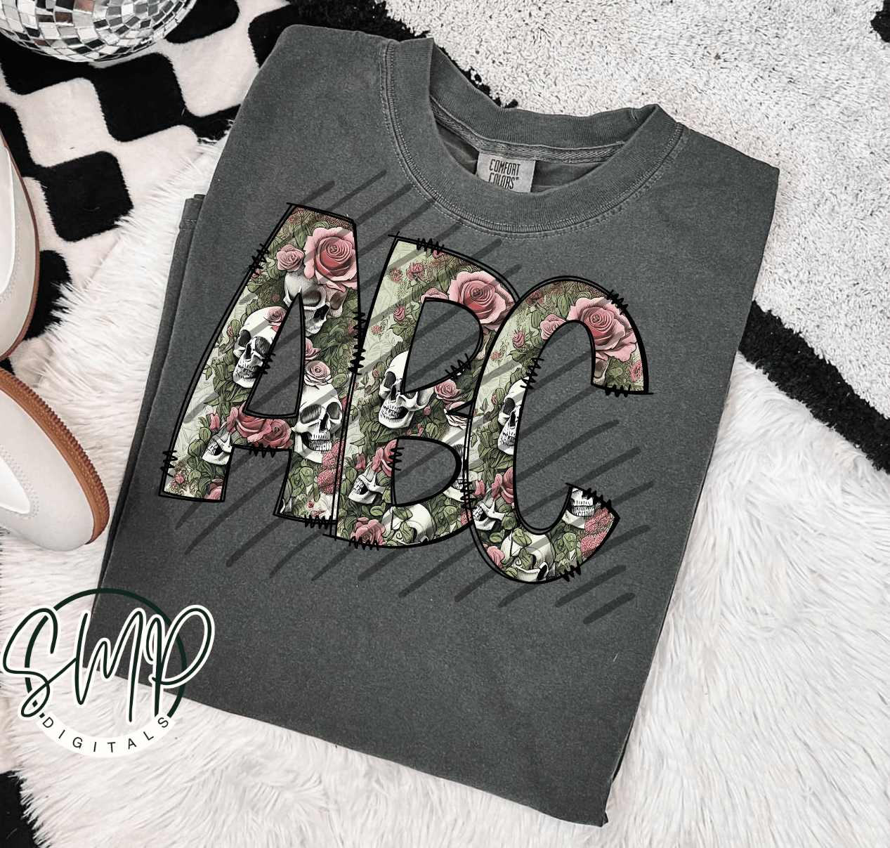 Skull Floral Alpha Set Digital Download - Payhip