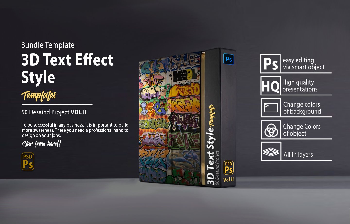 50 Premium PSD Text Effects Bundle - Vol II - Payhip