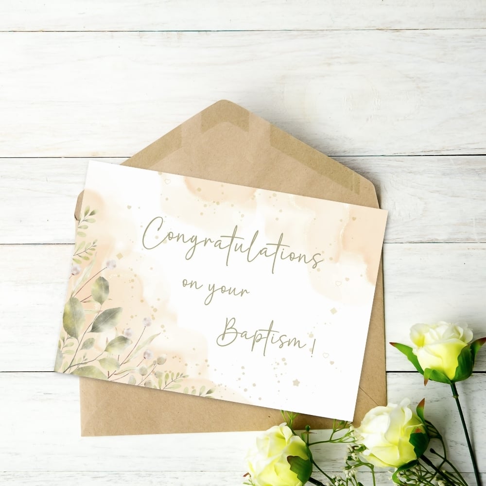 Baptism Congratulations JW cards - Printable PDF