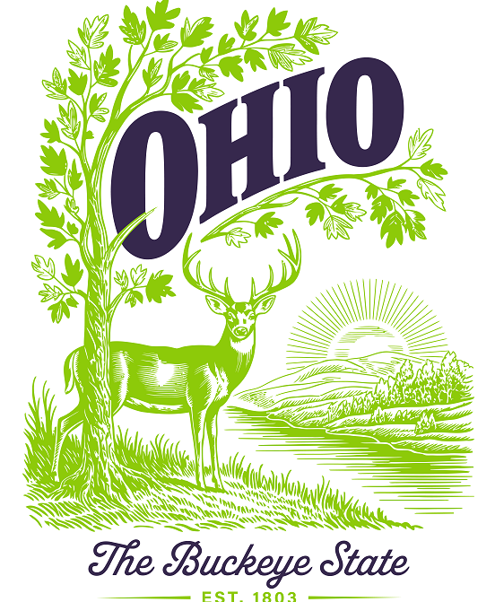 US States Cityscape Frame Artwork