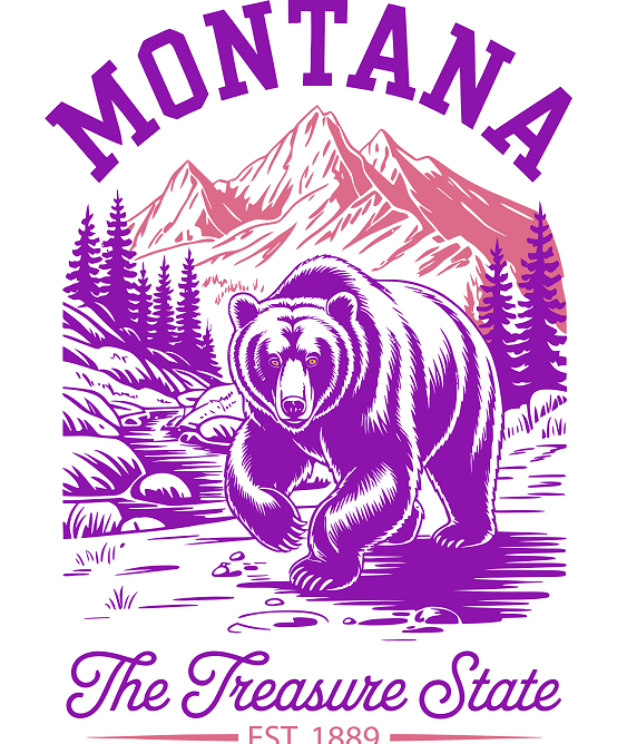 US States Cityscape Frame Artwork