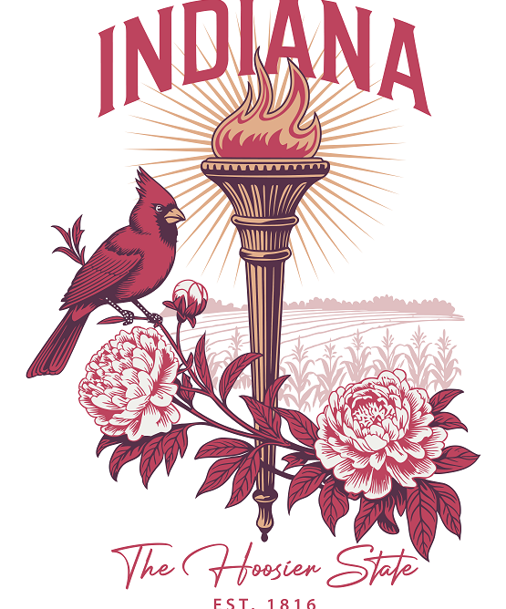 US States Cityscape Frame Artwork