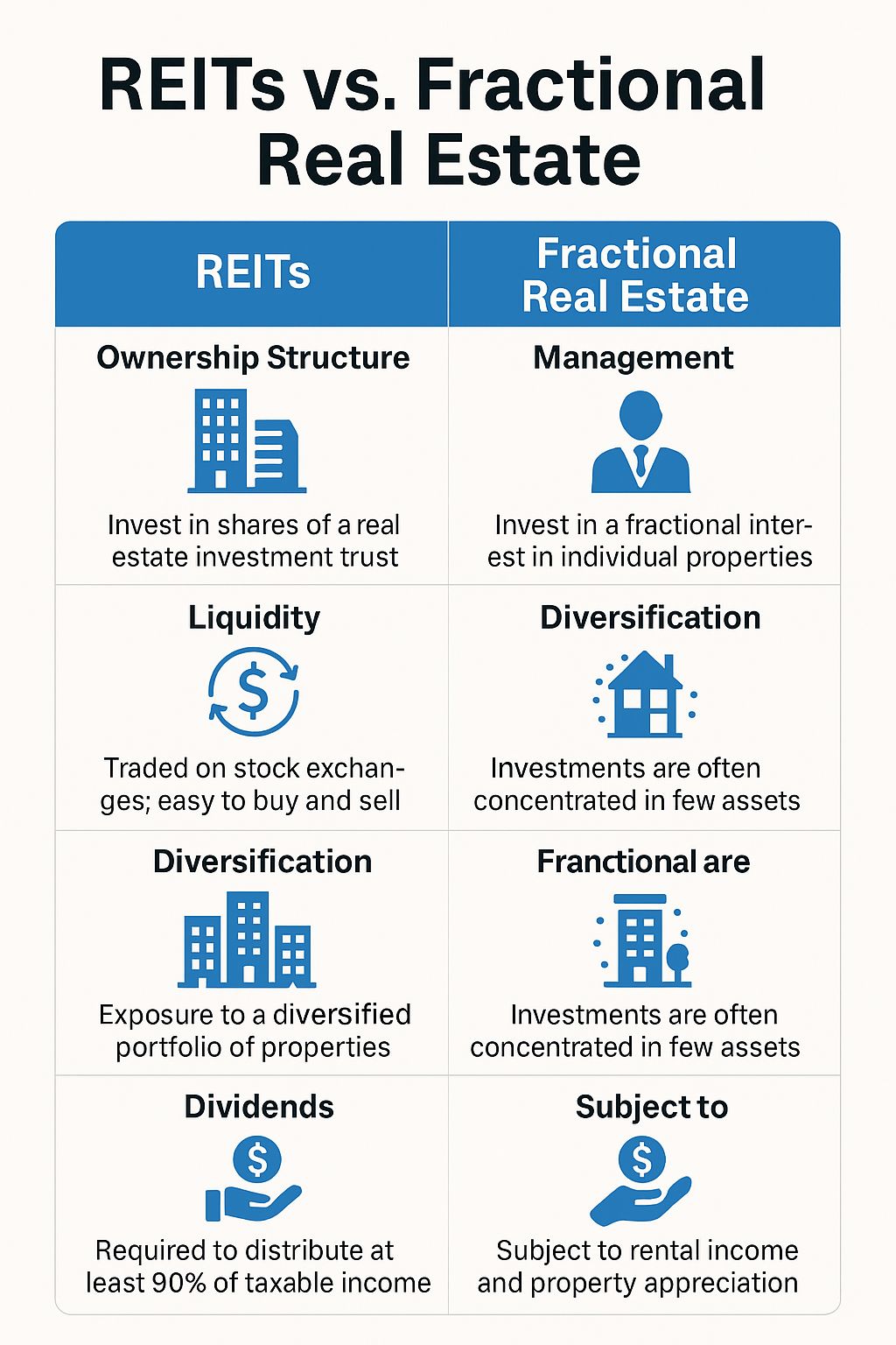 fractional real estate vs REITs: which is better?