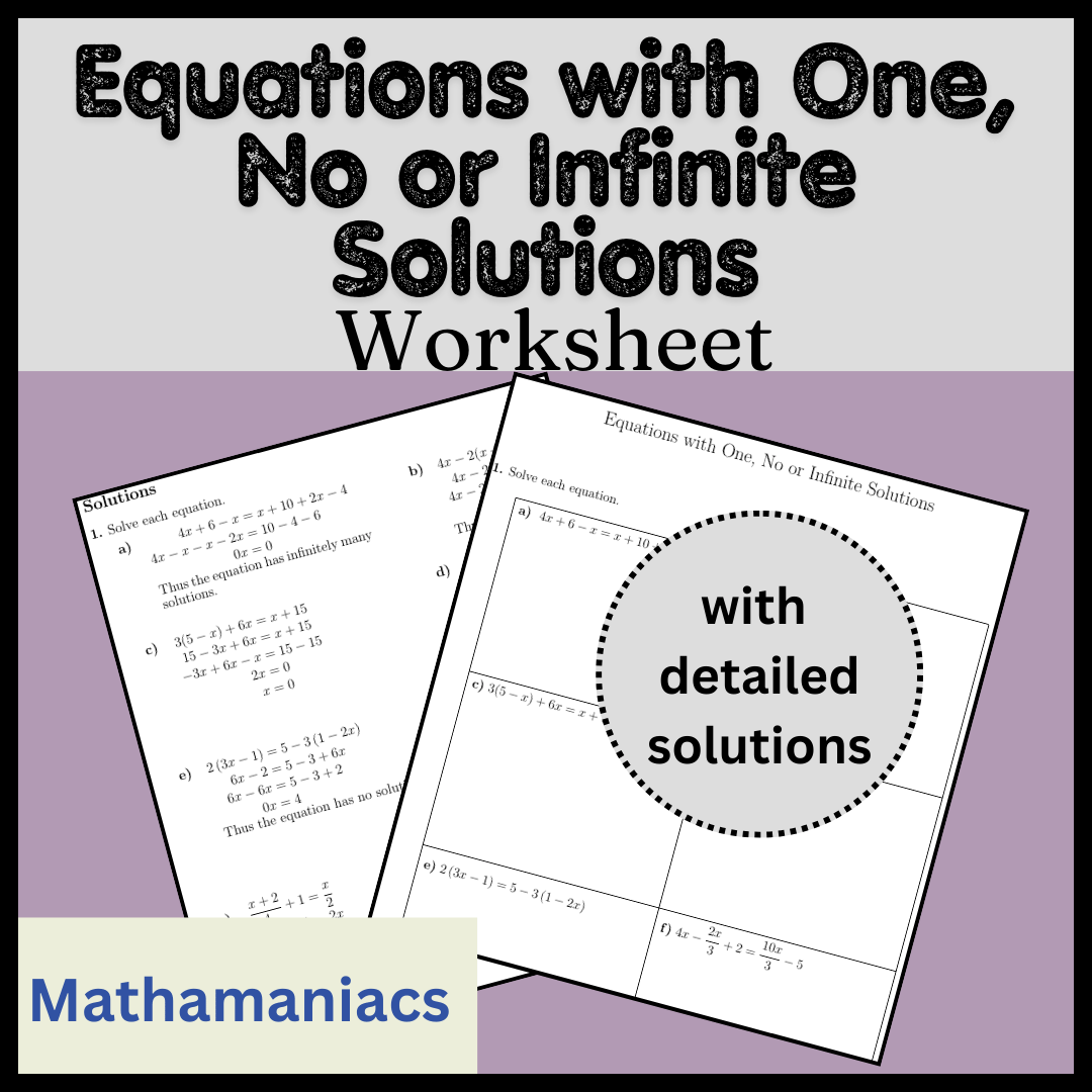 Solving simultaneous equations using elimination worksheet (with solutions)