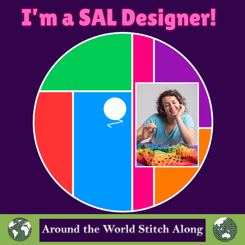 Around the World Stitch Along 2025: crochet designer from Ukraine and ItWasYarn logo