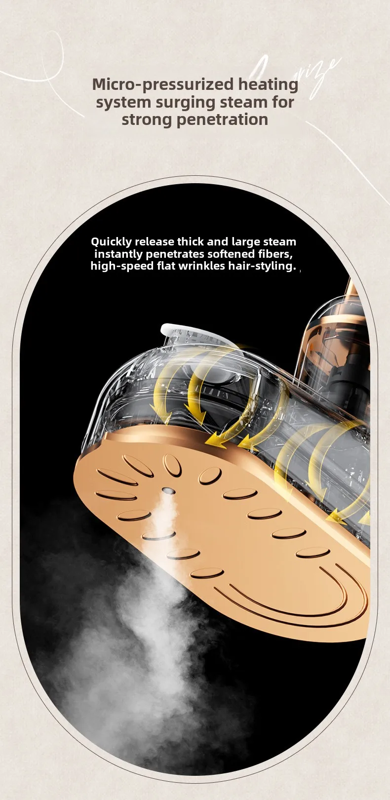 Portable Ironing Machine Handheld Steam Iron Flat and Hang Ironing 2 in 1 Heat Press Clothing Iron Machine Household Steam Iron