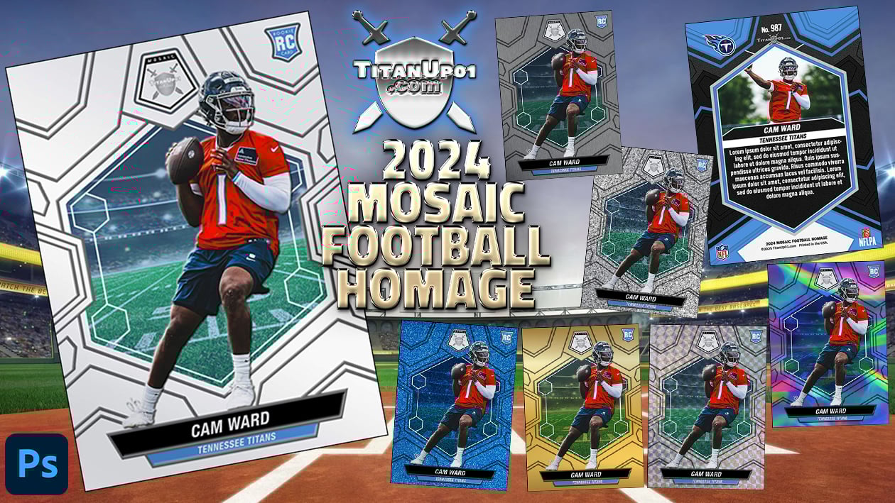 2024 Mosaic Football Photoshop PSD Templates