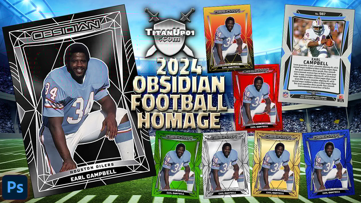2024 Obsidian Football Photoshop PSD Templates