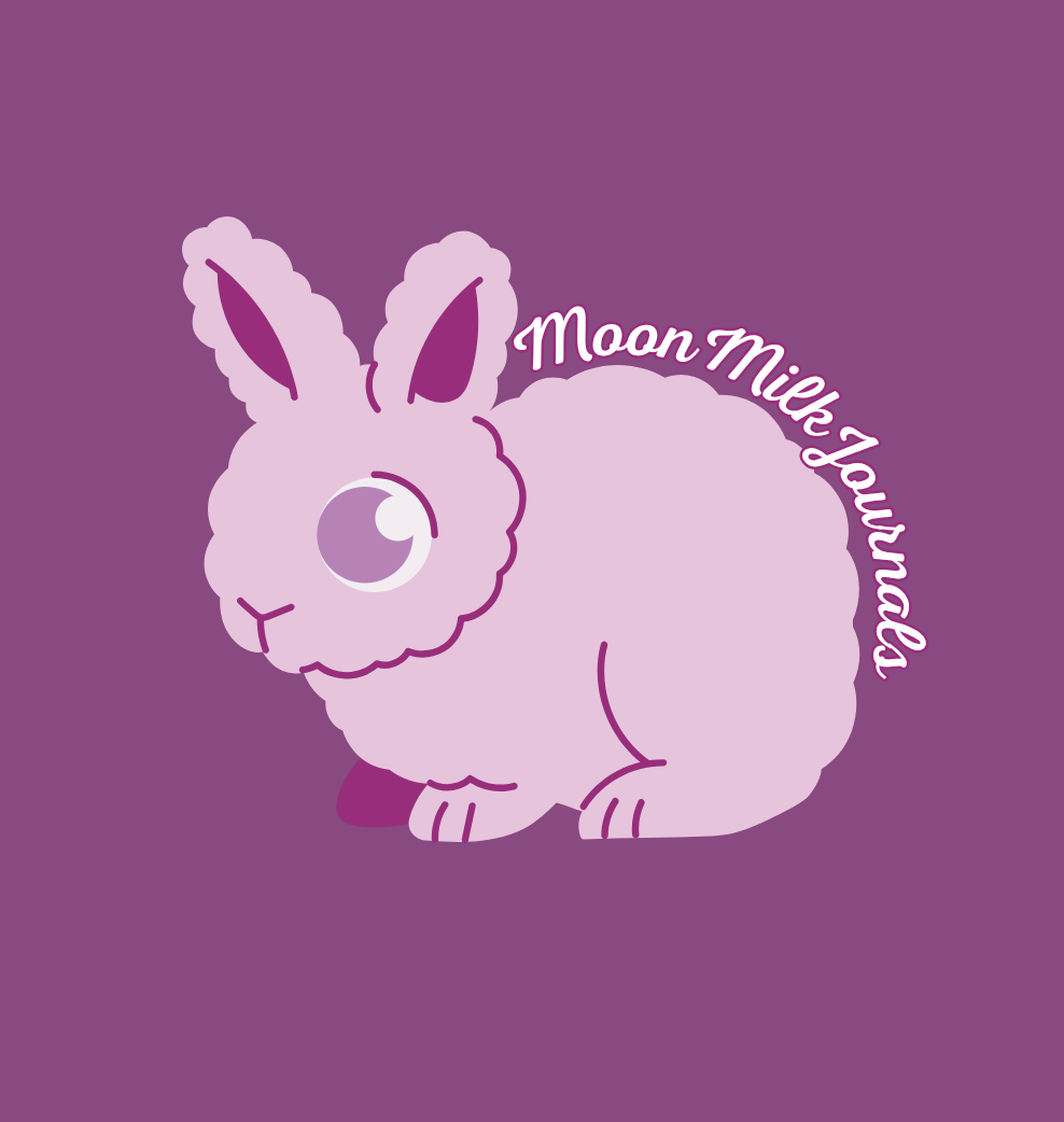 Soft girl printable journal cover with delicate lace borders, pale pink background, and vintage bunny logo. Perfect for dreamy journaling, ritual writing, and inner child love.