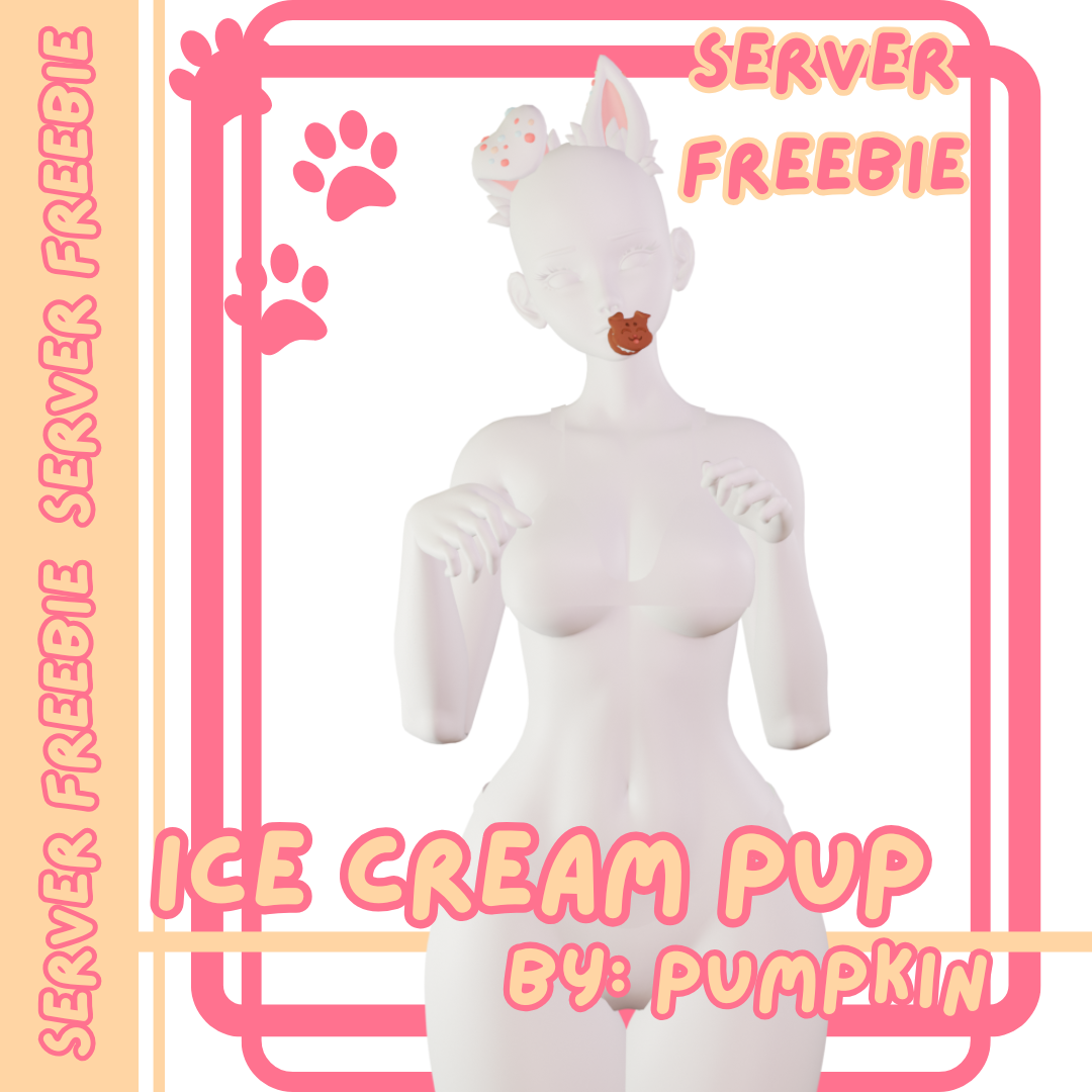 ꒰˖⁺‧₊Ice Cream Puppy {Server Freebie}₊‧⁺˖꒱