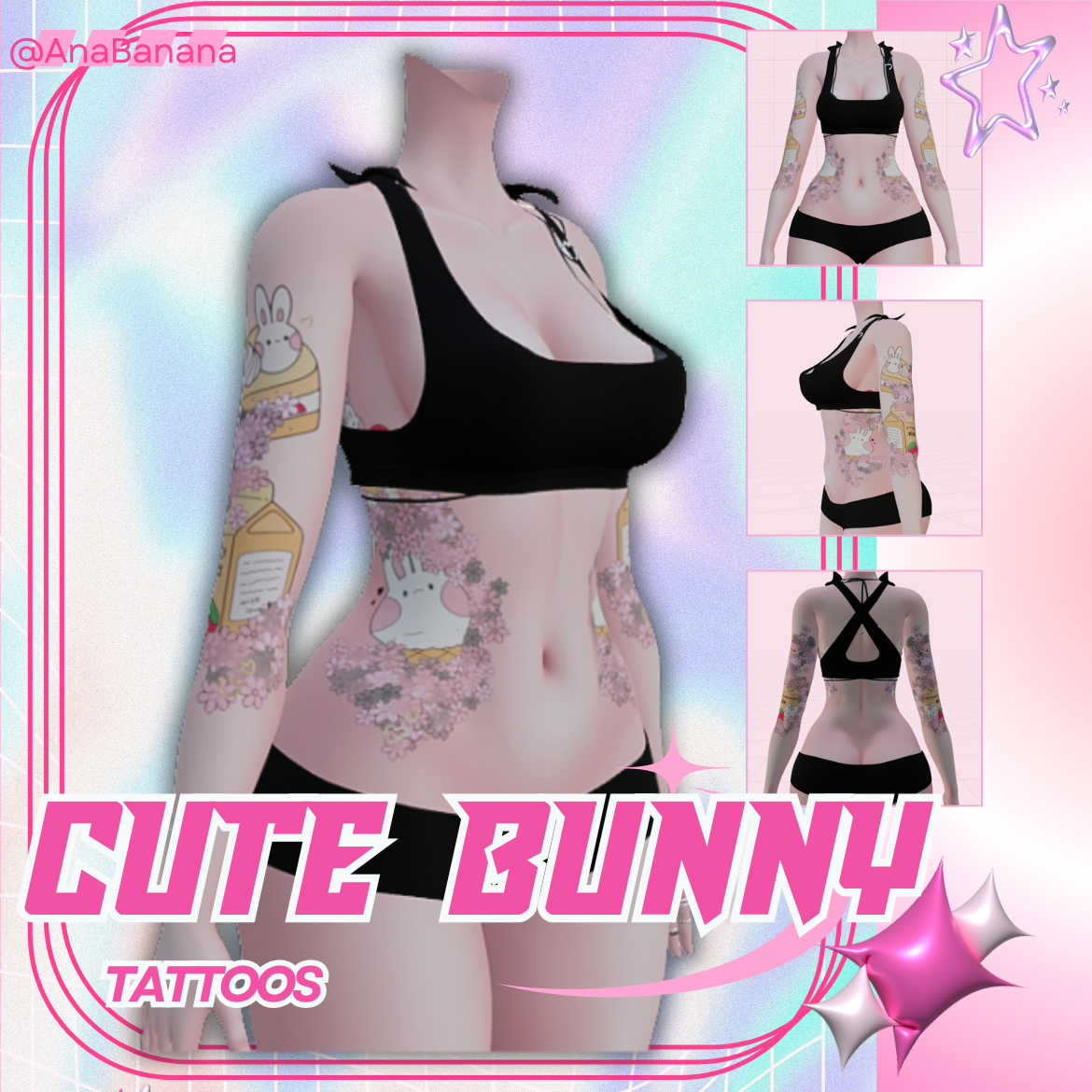 🐇 Cute Bunny Tatts | Vrbase Egirl