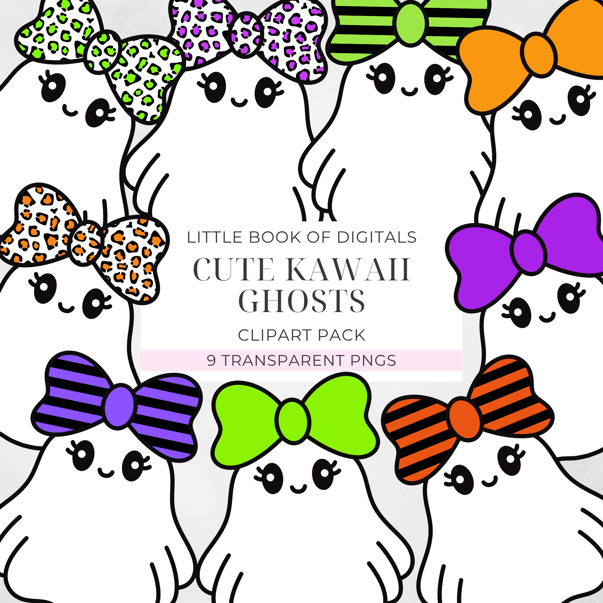 Ghost (Set Of 9 Clipart) - Payhip