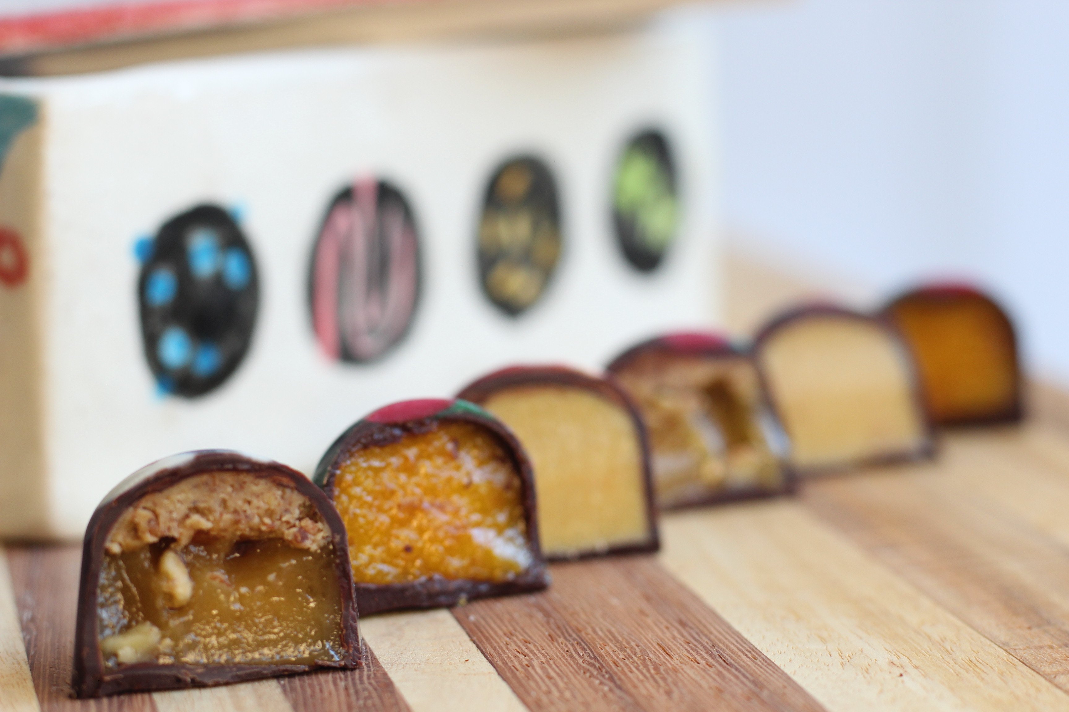 chocolate relleno sin azucar