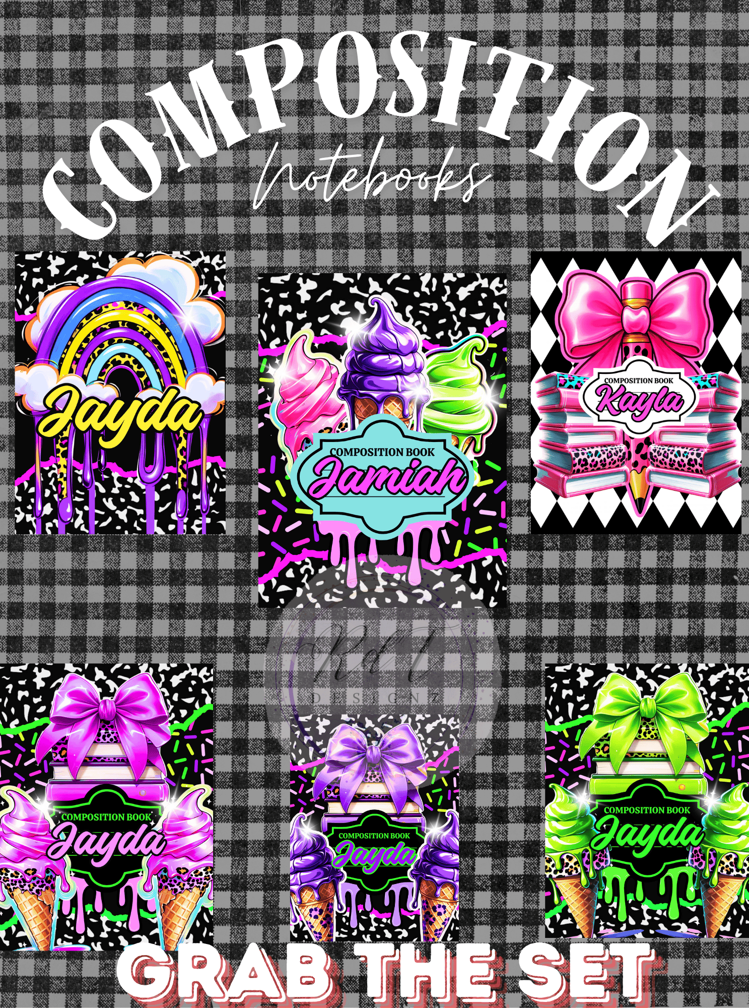 School Composition Notebook Bundle 2 Templates - Payhip