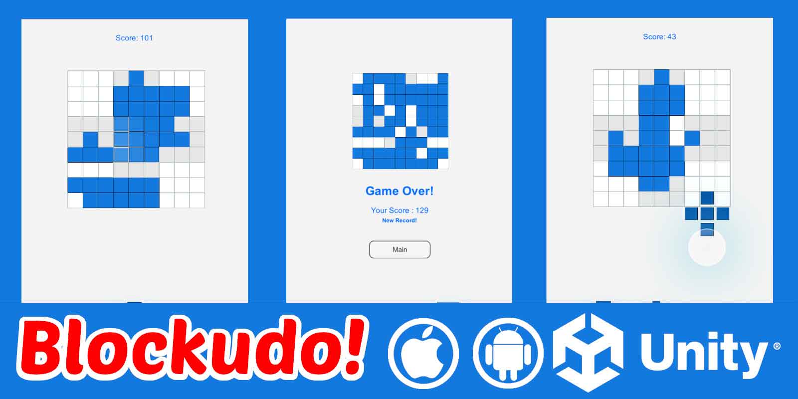 Blockudo - Tile and Block Puzzle Unity 2D Puzzle Game Template - Payhip