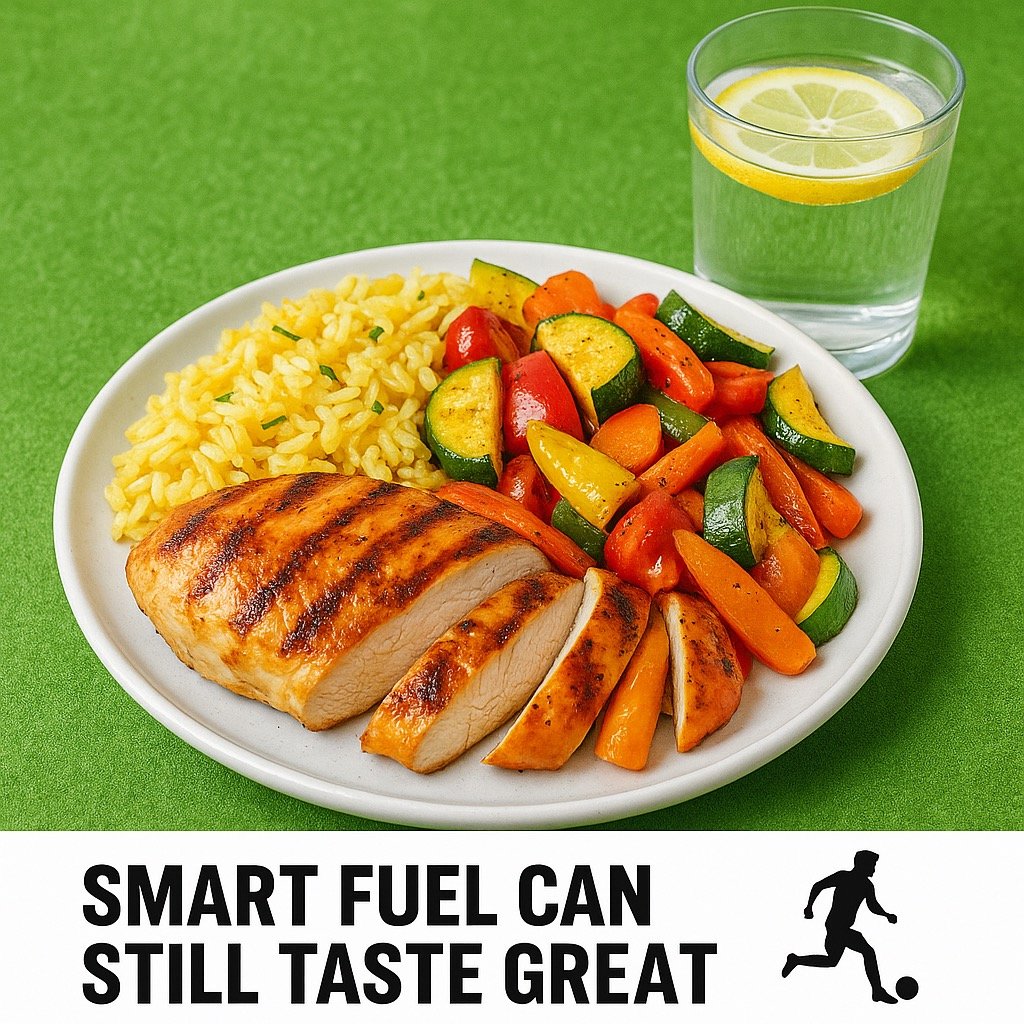 Smart fuel can still taste great - pre game meal for soccer
