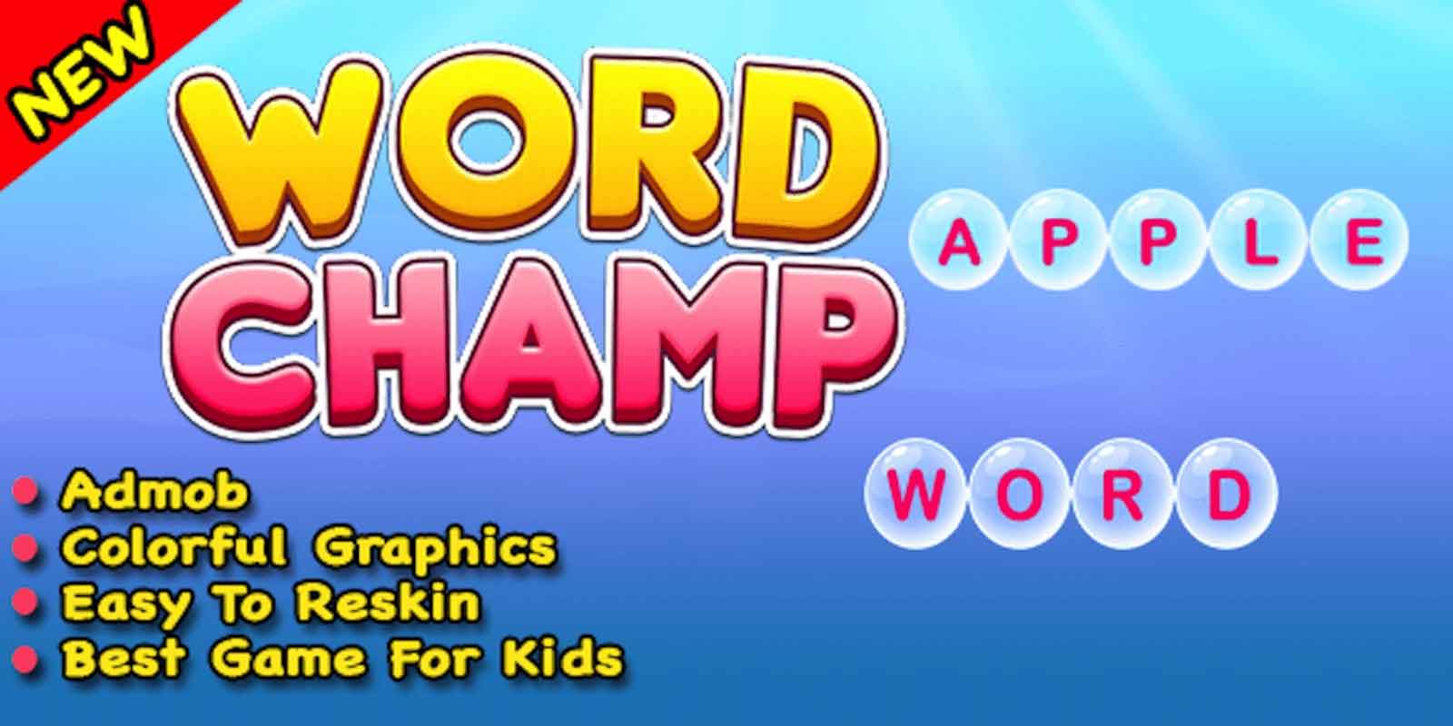 Word Champ - Word Typing Trivia Unity 2D Puzzle Game Template - Payhip