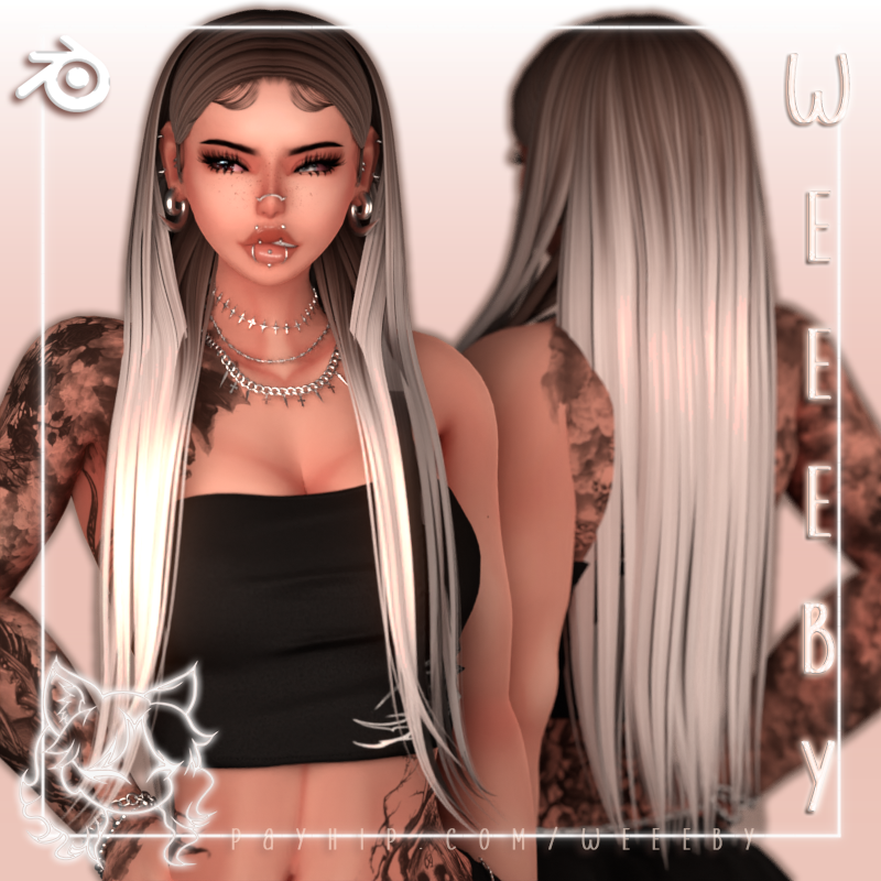 WH12. Amaya Hair [VRChat Asset] Server Freebie