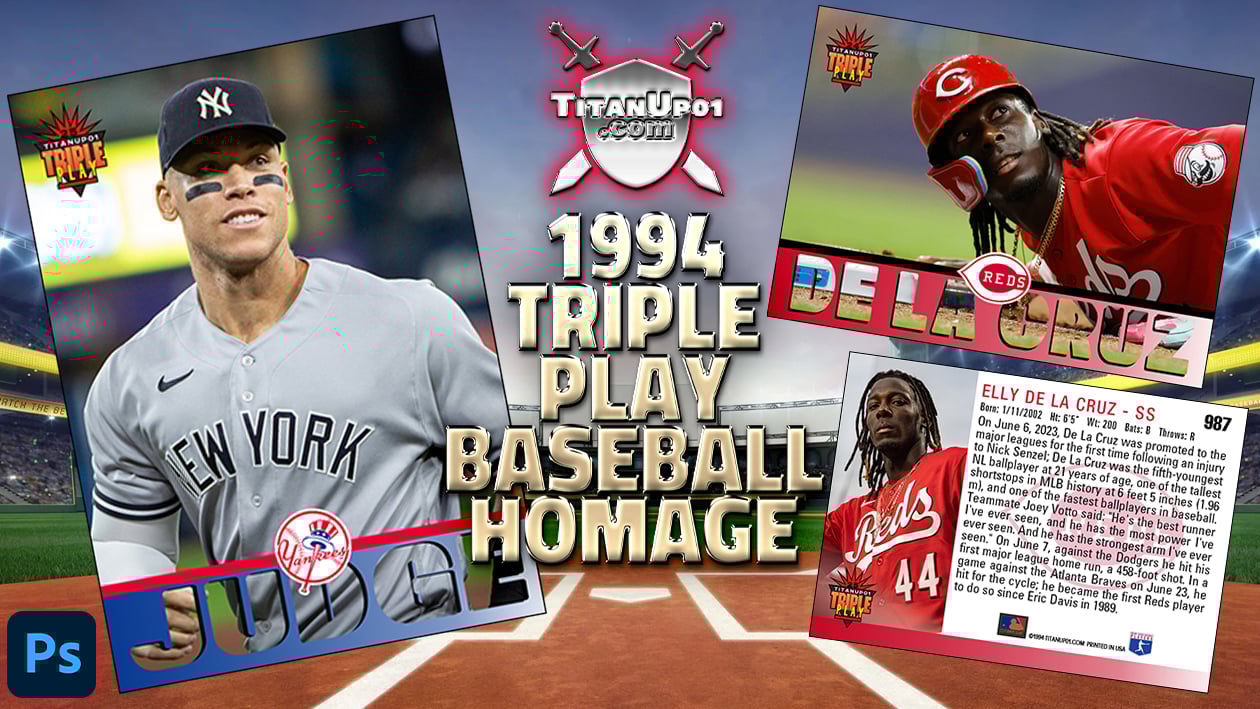1994 Triple Play Baseball Photoshop PSD Templates