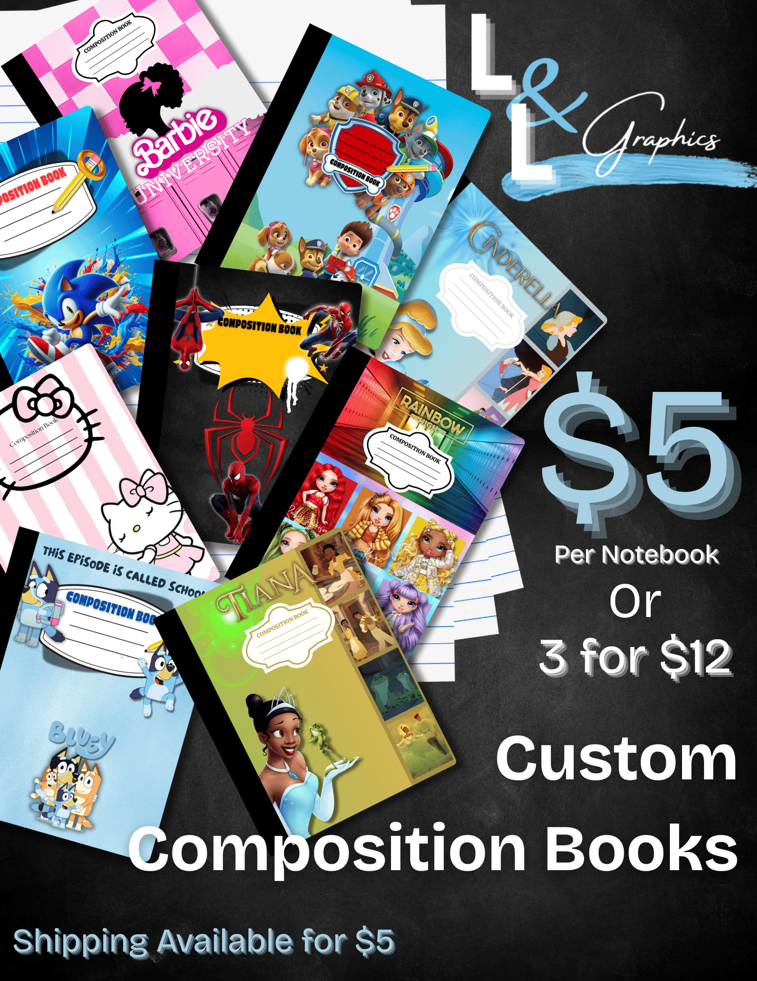Custom Composition Book - Payhip