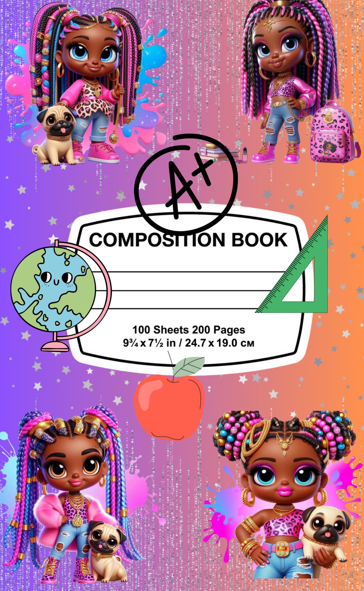 Little Black Girl composition notebook cover - Payhip