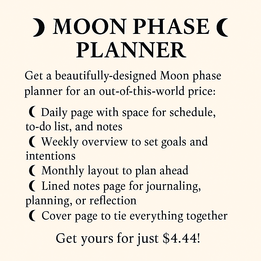Moon Phase Planner Bundle